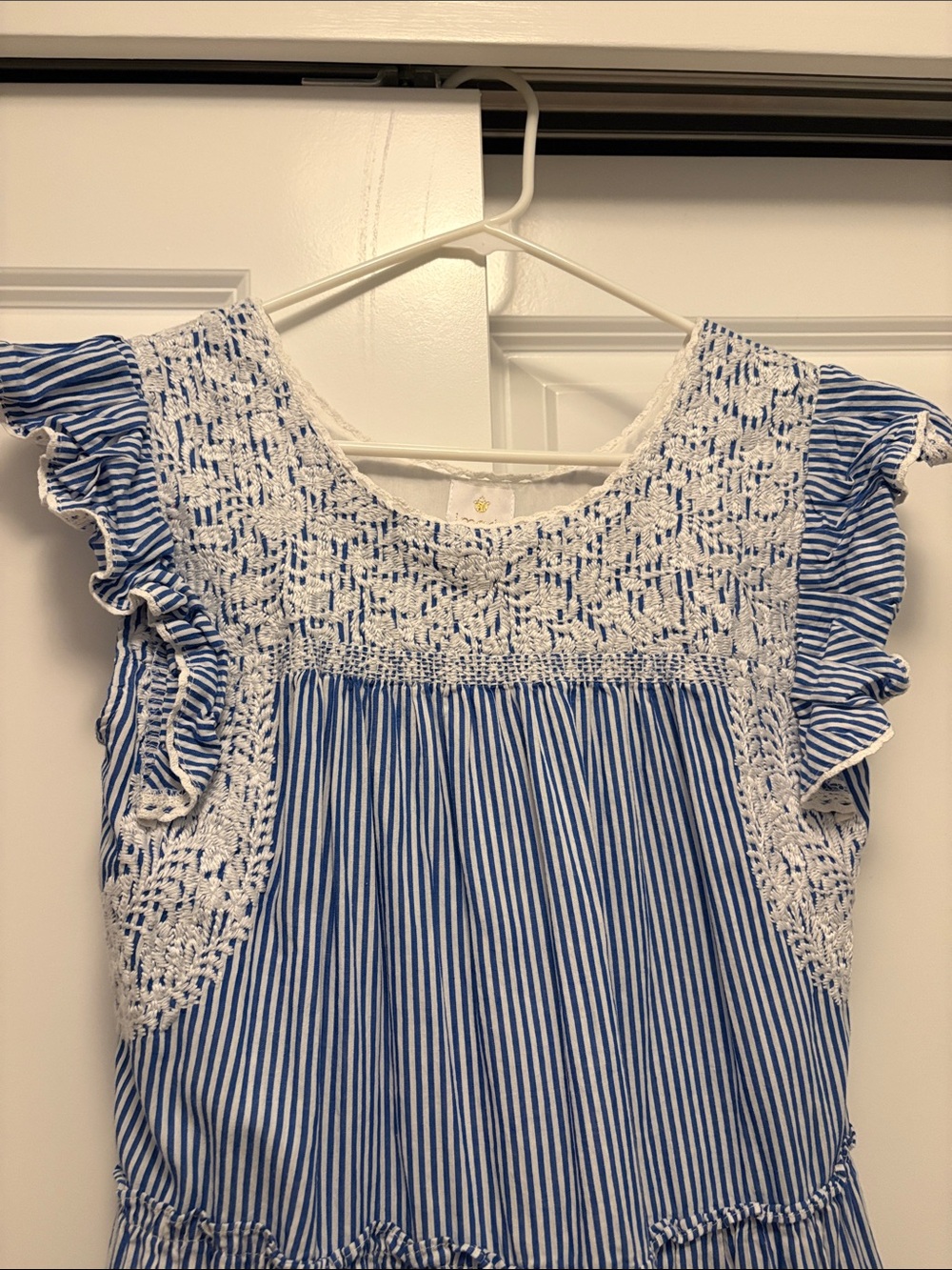 j.marie smocked midi dress. Size small - Picture 3 of 4